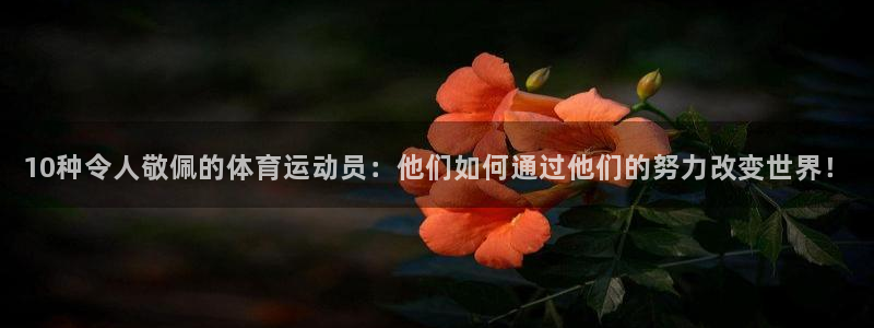 乐球体育nba免费观看高清版直播：10种令人敬佩的体育运动员：他们如何通过他们的努力改变世界！