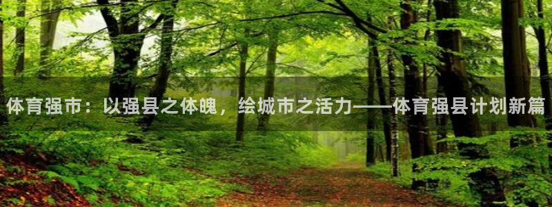 乐球体育官网：体育强市：以强县之体魄，绘城市之活力——体育强县计划新篇